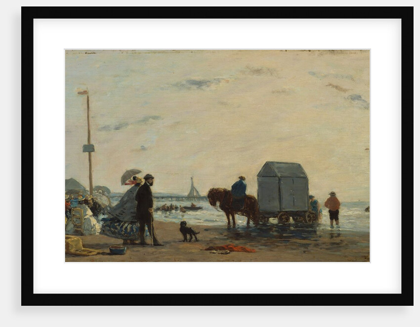 On the Beach at Trouville, 1863 by Eugene Louis Boudin