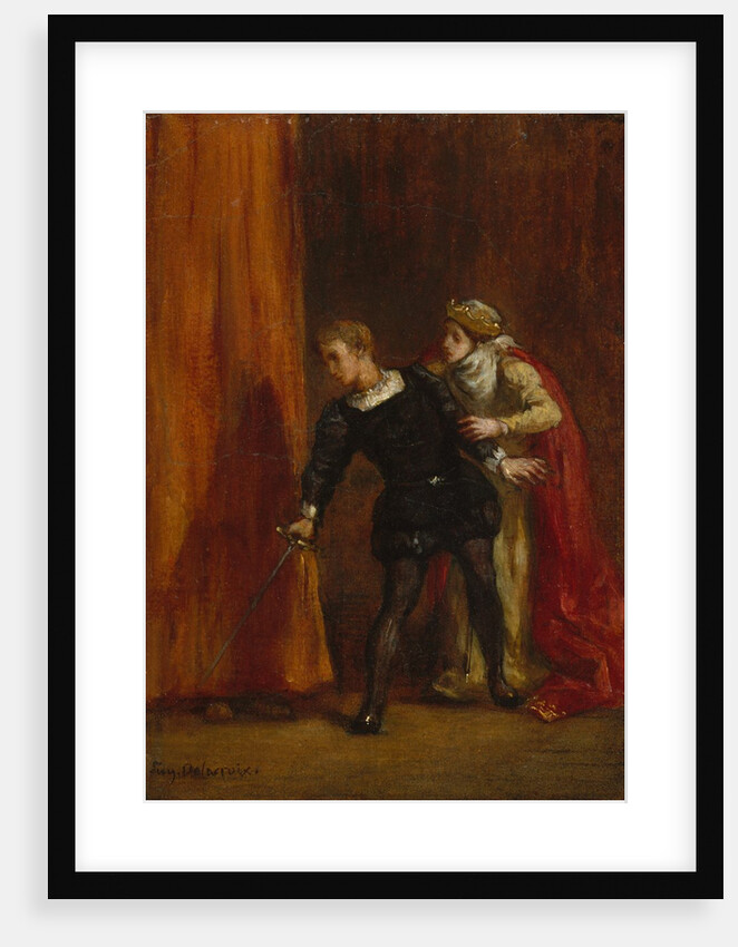 Hamlet and His Mother, 1849 by Eugene Delacroix