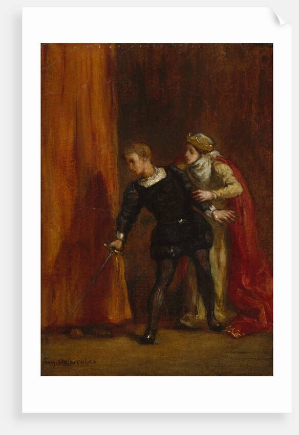Hamlet and His Mother, 1849 by Eugene Delacroix