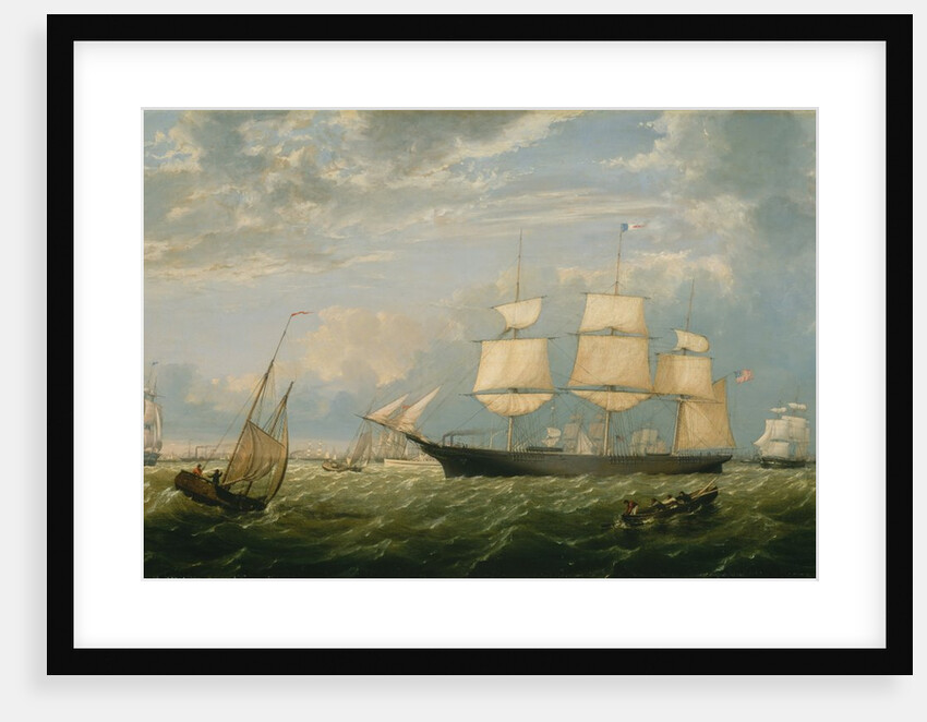 The Golden State Entering New York Harbor, 1854 by Fitz Hugh Lane