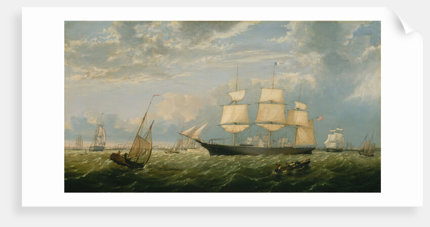 The Golden State Entering New York Harbor, 1854 by Fitz Hugh Lane