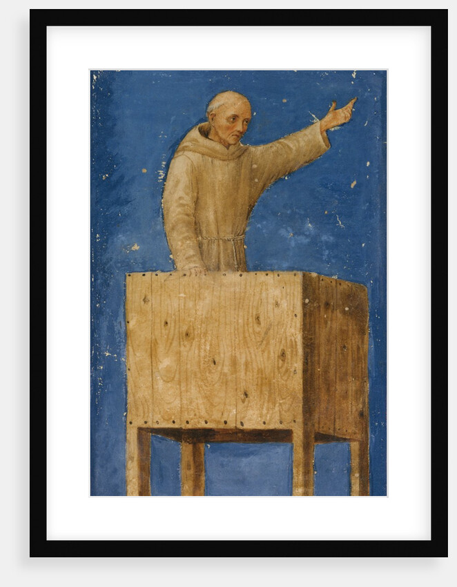 Saint Bernardino Preaching from a Pulpit, ca. 1470-75 by Francesco di Giorgio Martini