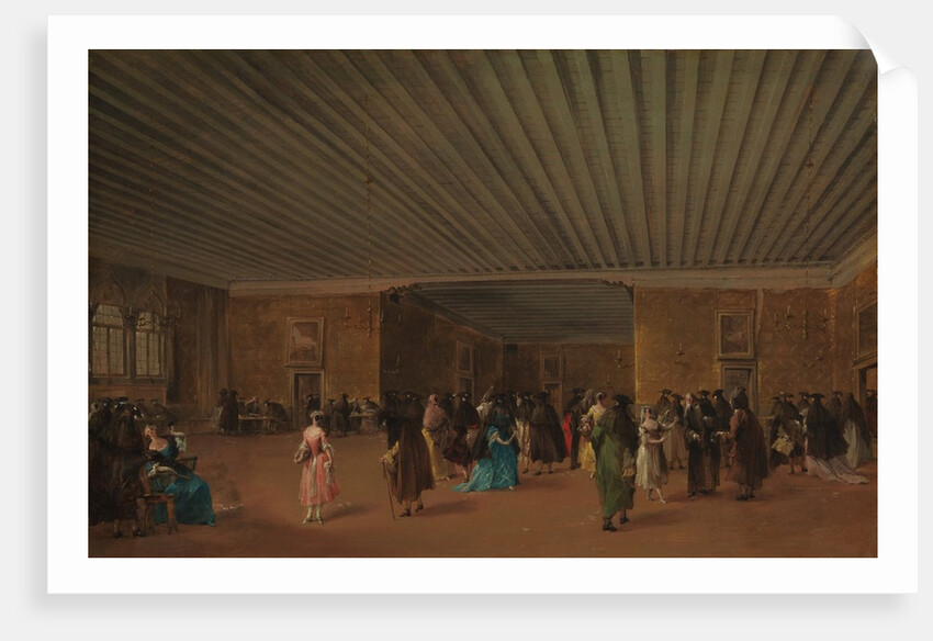 The Ridotto Pubblico at Palazzo Dandolo, ca. 1765-68 by Francesco Guardi