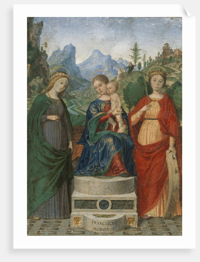 Virgin and Child Enthroned between Saints Cecilia and Catherine of Alexandria, ca. 1510-15 by Francesco Morone