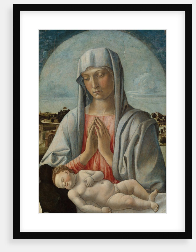Madonna Adoring the Sleeping Child, early 1460s by Giovanni Bellini