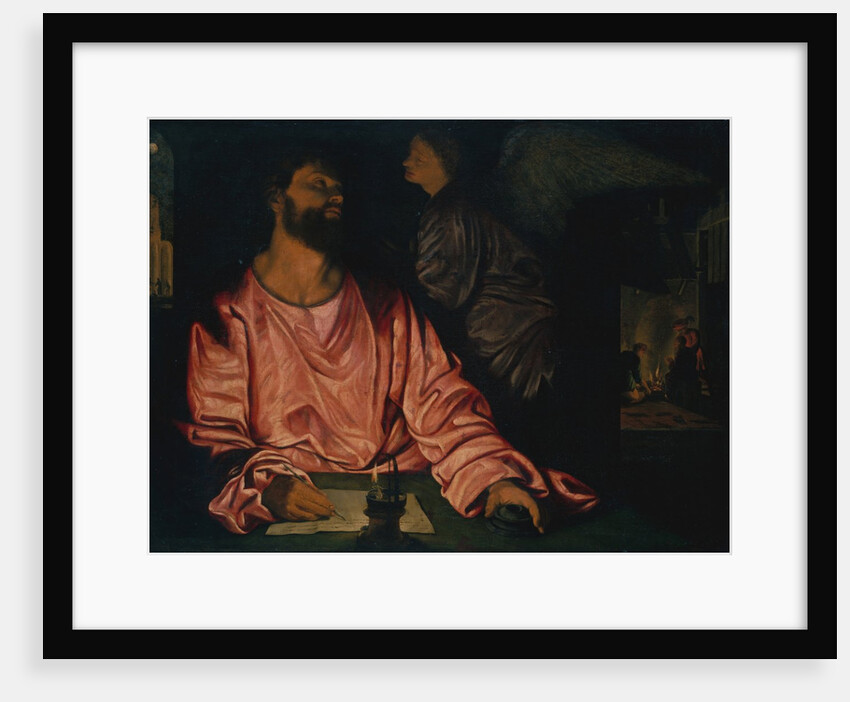 Saint Matthew and the Angel by Giovanni Girolamo Savoldo