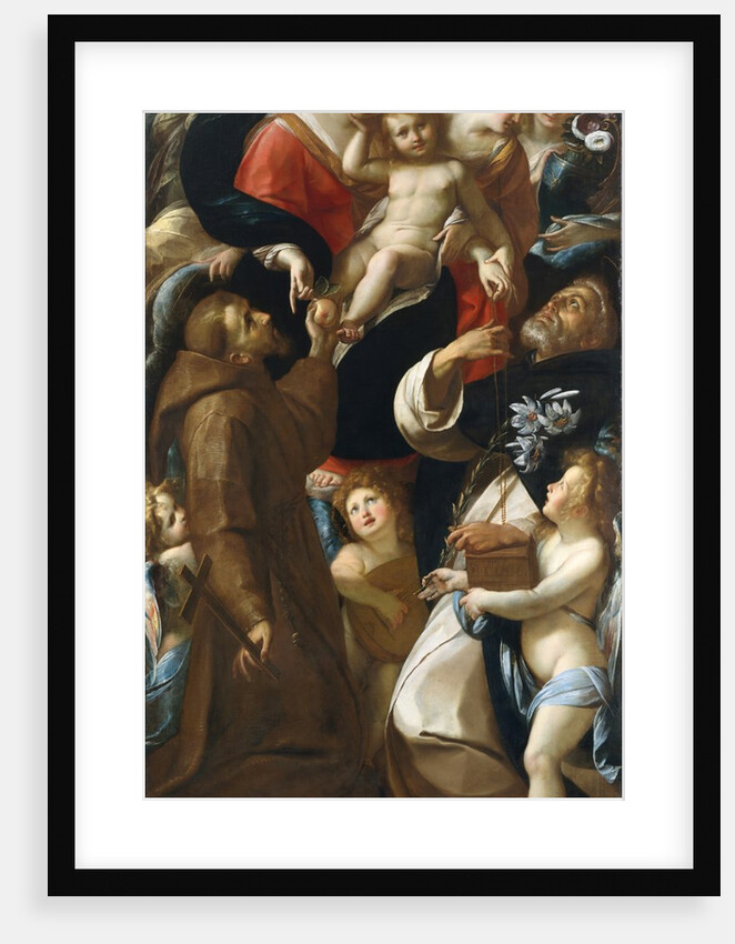 Madonna and Child with Saints Francis and Dominic and Angels by Giulio Cesare Procaccini