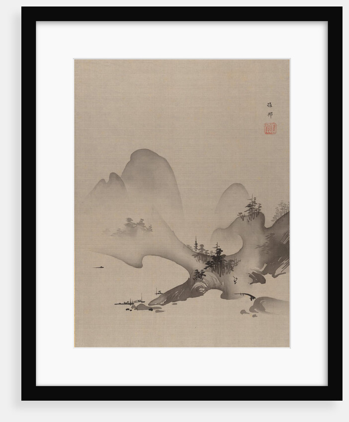 Lake and Mountains, ca. 1885-89 by Hashimoto Gaho