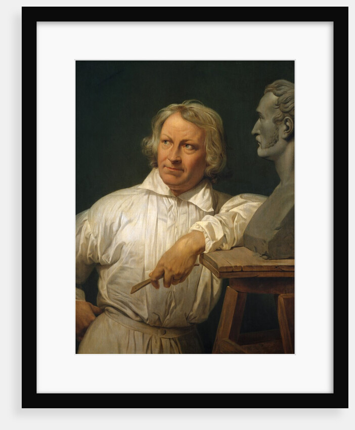 Bertel Thorvaldsen with the Bust of Horace Vernet, 1833 or later by Émile Jean-Horace Vernet