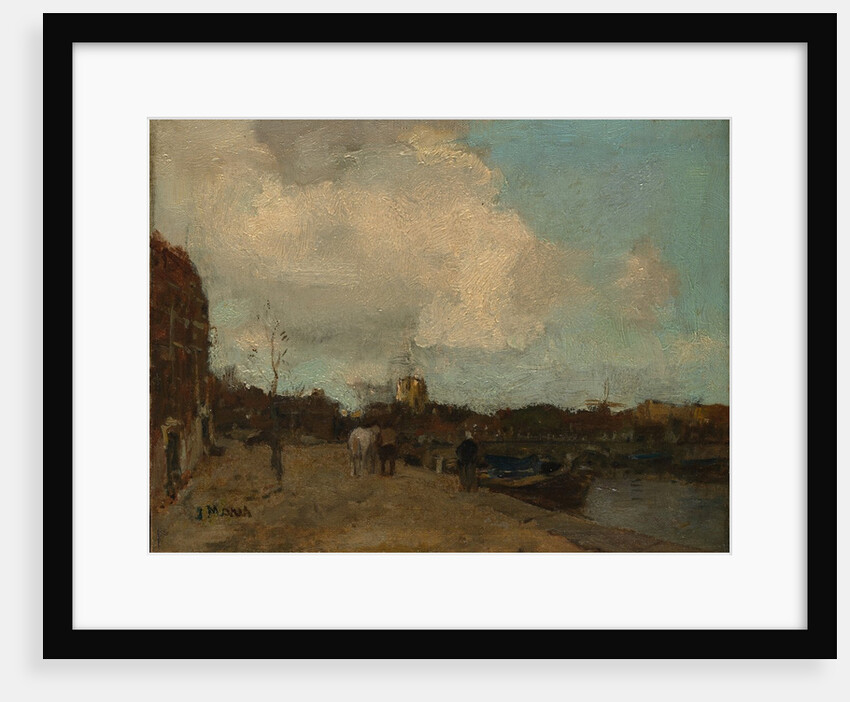 Canal Side by Jacob Henricus Maris