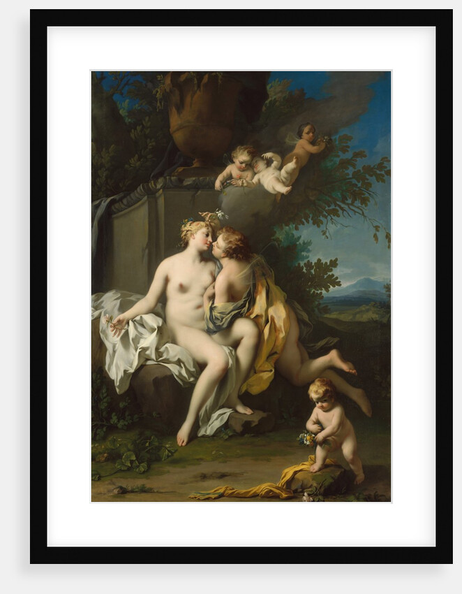 Flora and Zephyr, 1730s by Jacopo Amigoni