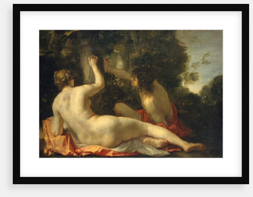Angelica and Medoro, possibly early 1630s by Jacques Blanchard