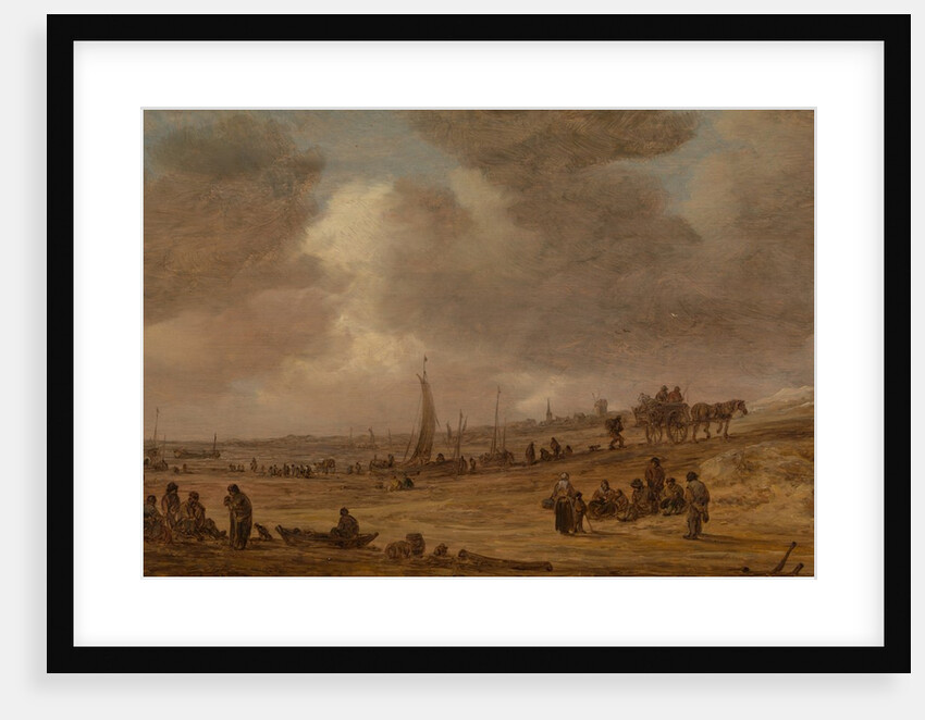 A Beach with Fishing Boats, probably 1653 by Jan van Goyen