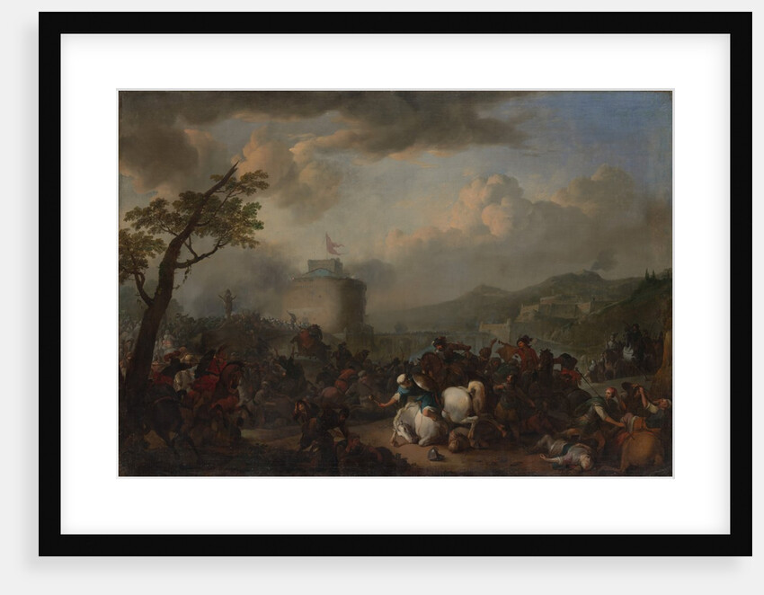 Battle Scene, 1671 by Johannes Lingelbach