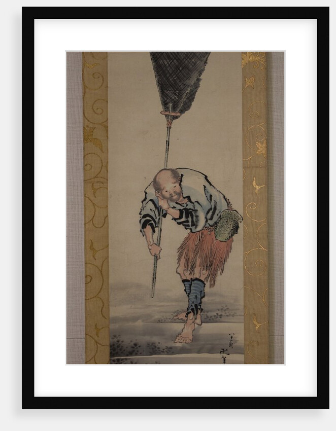 Fisherman, 19th century by Hokusai