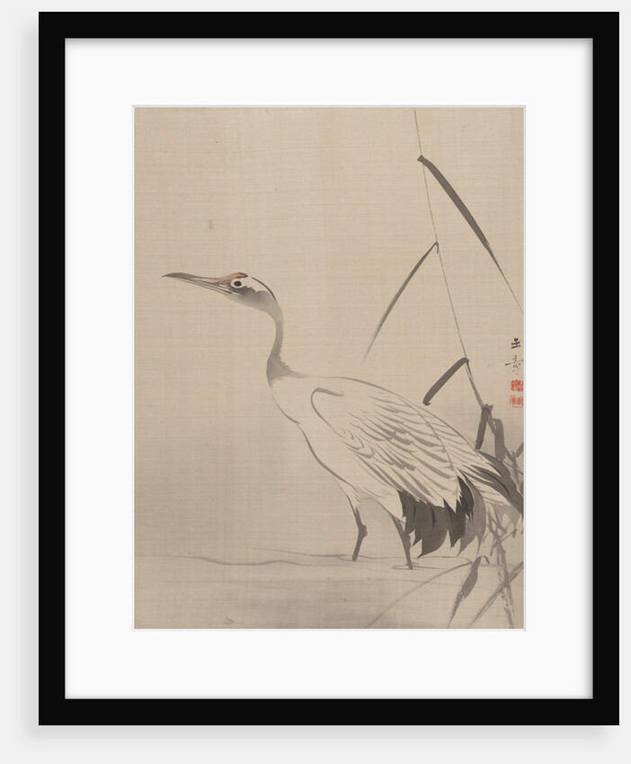 Crane Among Reeds, 1887-92 by Gyokusho Kawabata