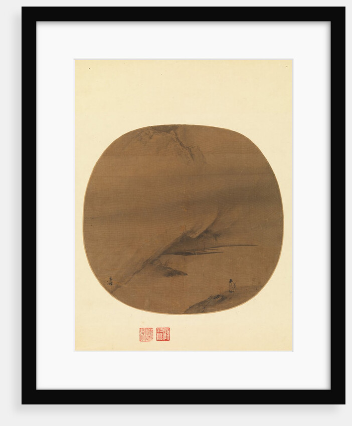Poet strolling by a marshy bank, early 13th century by Liang Kai