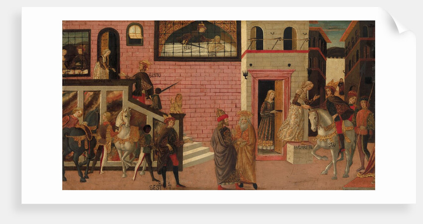 The Rape of Lucretia, late 15th-early 16th century by Master of Marradi