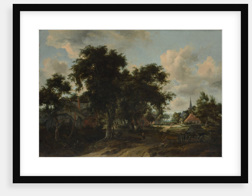 Entrance to a Village, ca. 1665 by Meindert Hobbema