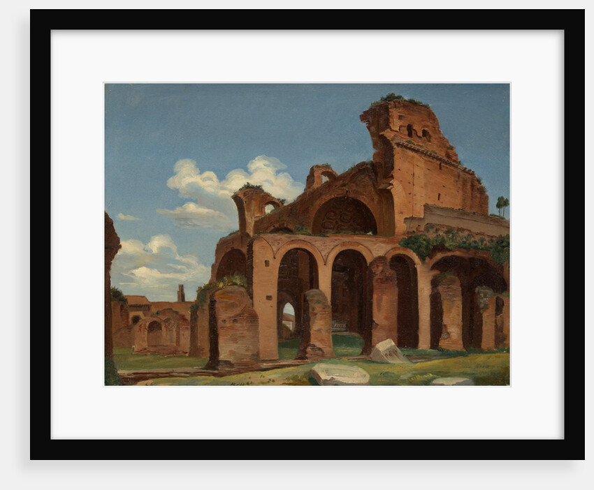 The Basilica of Constantine, Rome, 1830 by Michael Neher