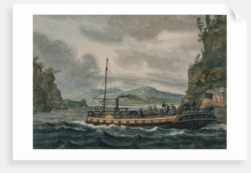 Steamboat Travel on the Hudson River, 1811-ca.1813 by Pavel Petrovic Svin'in
