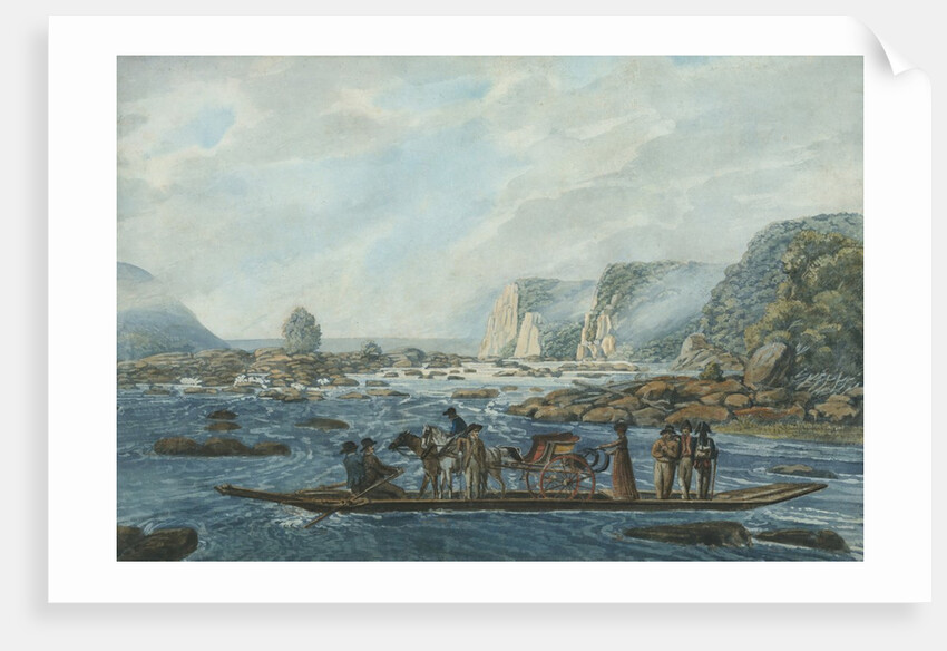 A Ferry Scene on the Susquehanna at Wright's Ferry, near Havre de Grace, 1811-ca. 1813 by Pavel Petrovic Svin'in