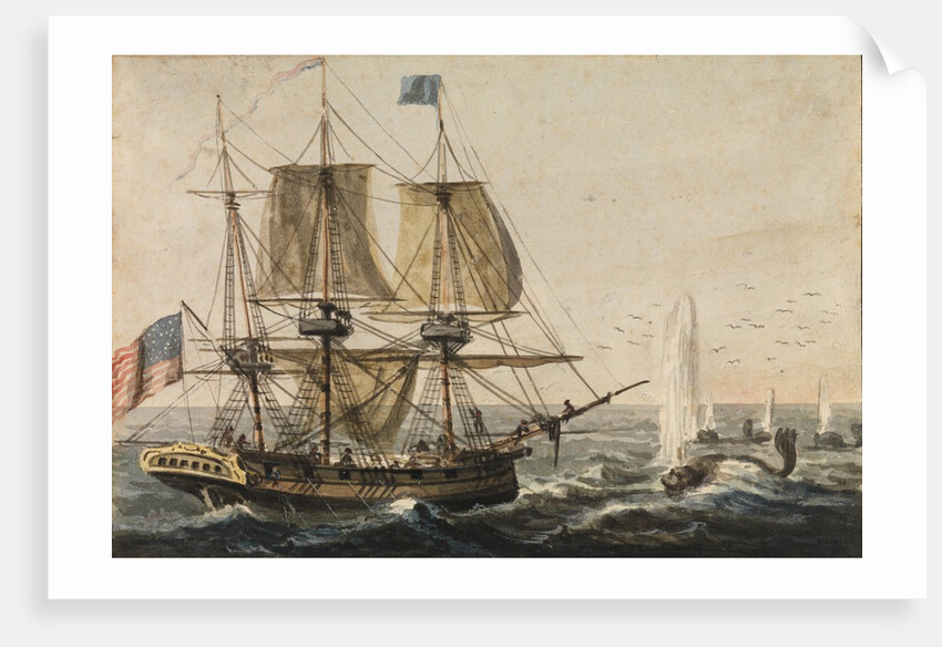 Replenishing the Ship's Larder with Codfish off the Newfoundland Coast, 1811-ca. 1813 by Pavel Petrovic Svin'in