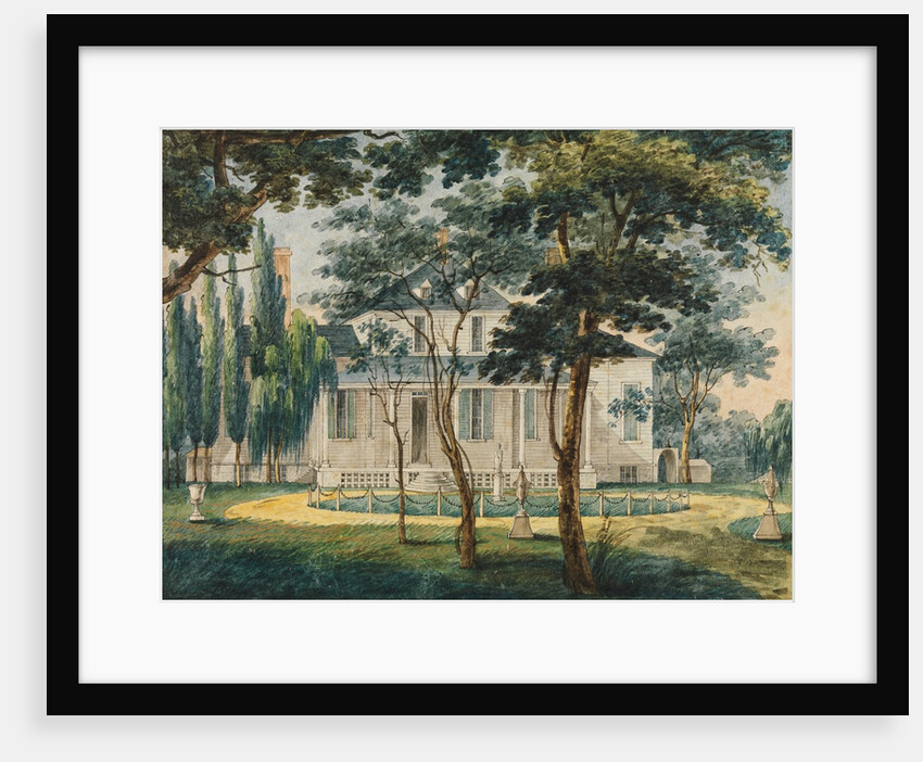 A Country Residence, Possibly General Moreau's Country House at Morrisville…, 1811-ca. 1813 by Pavel Petrovic Svin'in