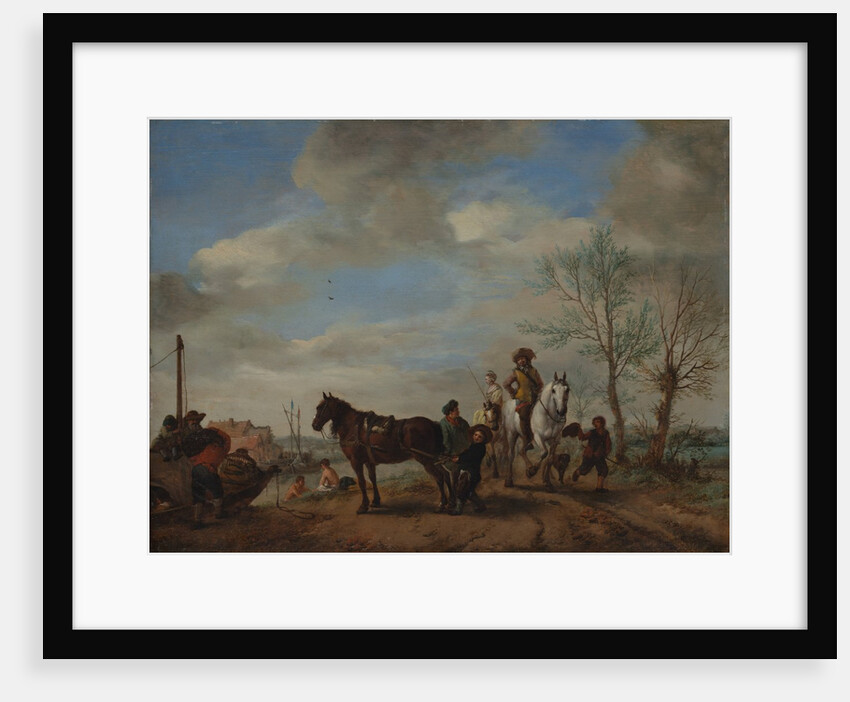 A Man and a Woman on Horseback, ca. 1653-54 by Philips Wouwerman
