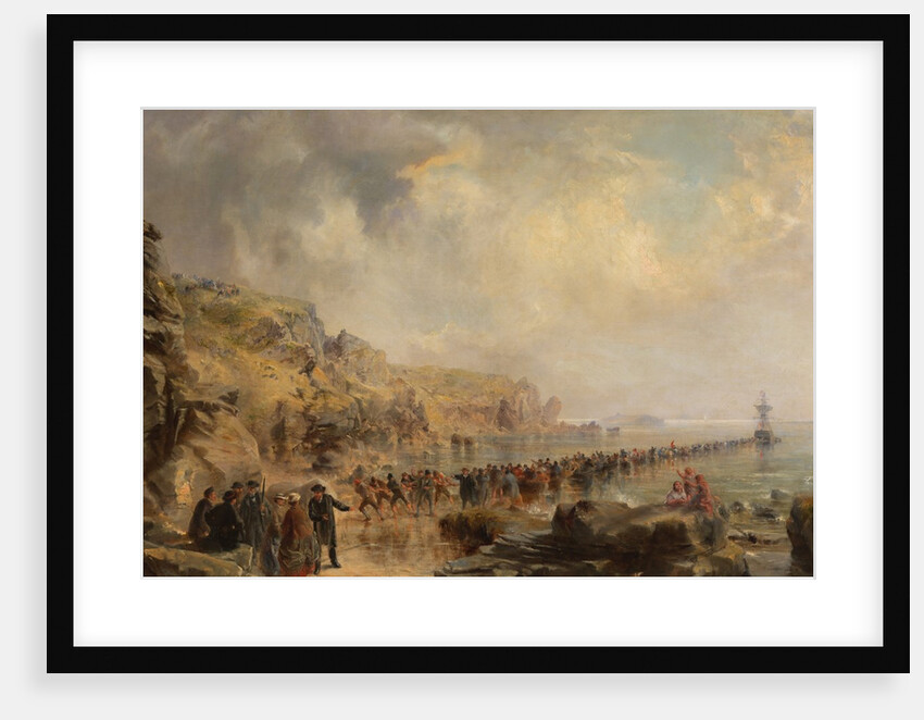 Landing the Shore End of the Atlantic Cable, 1866 by Robert Charles Dudley