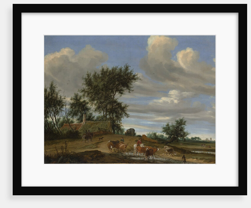 A Country Road, 1648 by Salomon Ruysdael