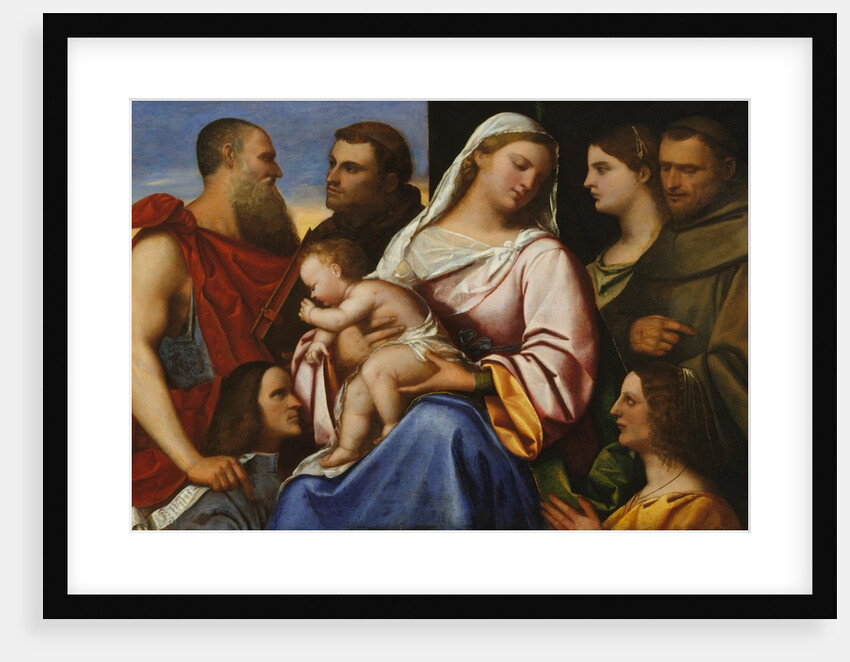 Madonna and Child with Saints and Donors by Sebastiano del Piombo