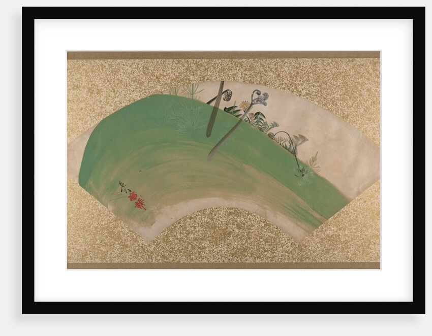 Flowers on Grass, late 19th century by Shibata Zeshin