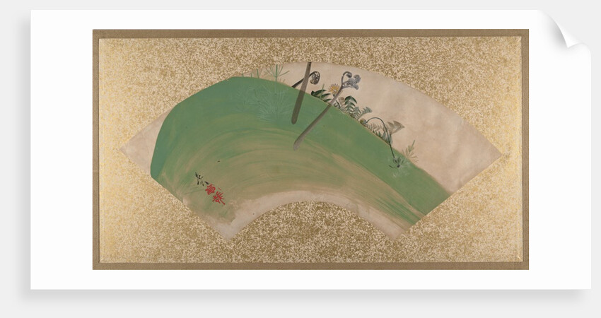 Flowers on Grass, late 19th century by Shibata Zeshin