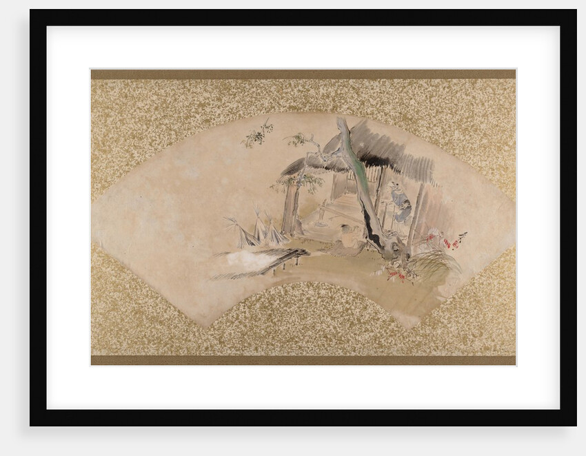 House with Woman and Baby, late 19th century by Shibata Zeshin