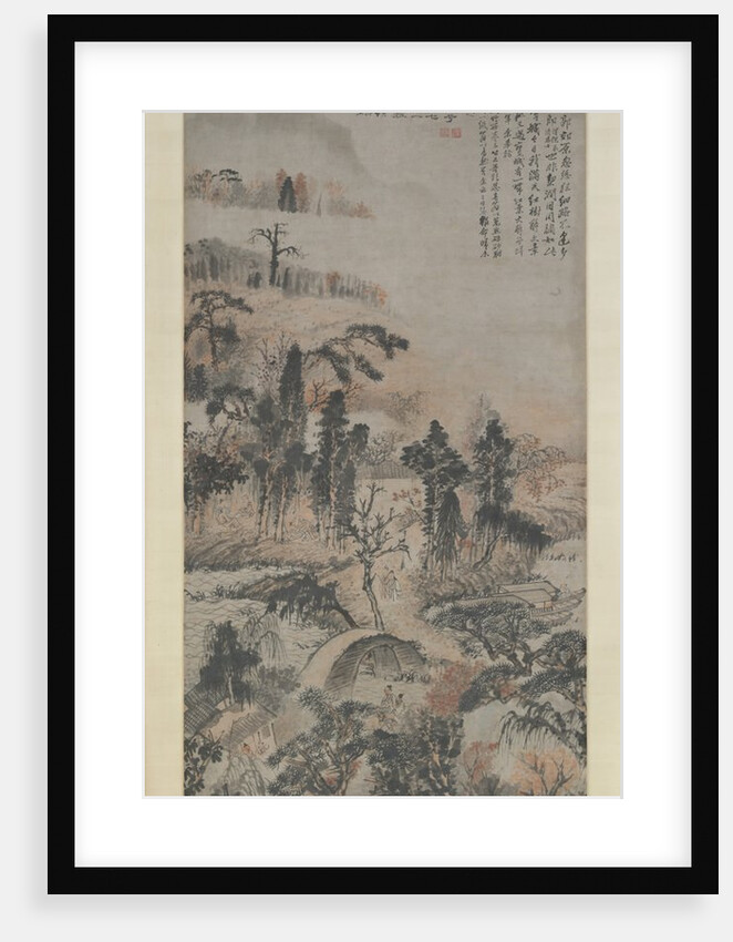 Drunk in Autumn Woods, ca. 1702 by Shitao