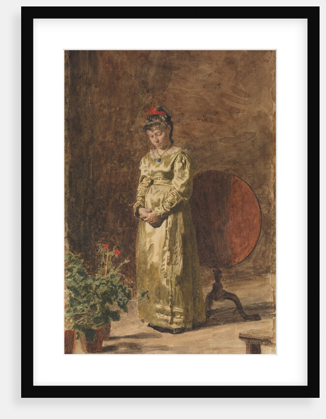 Young Girl Meditating, 1877 by Thomas Eakins