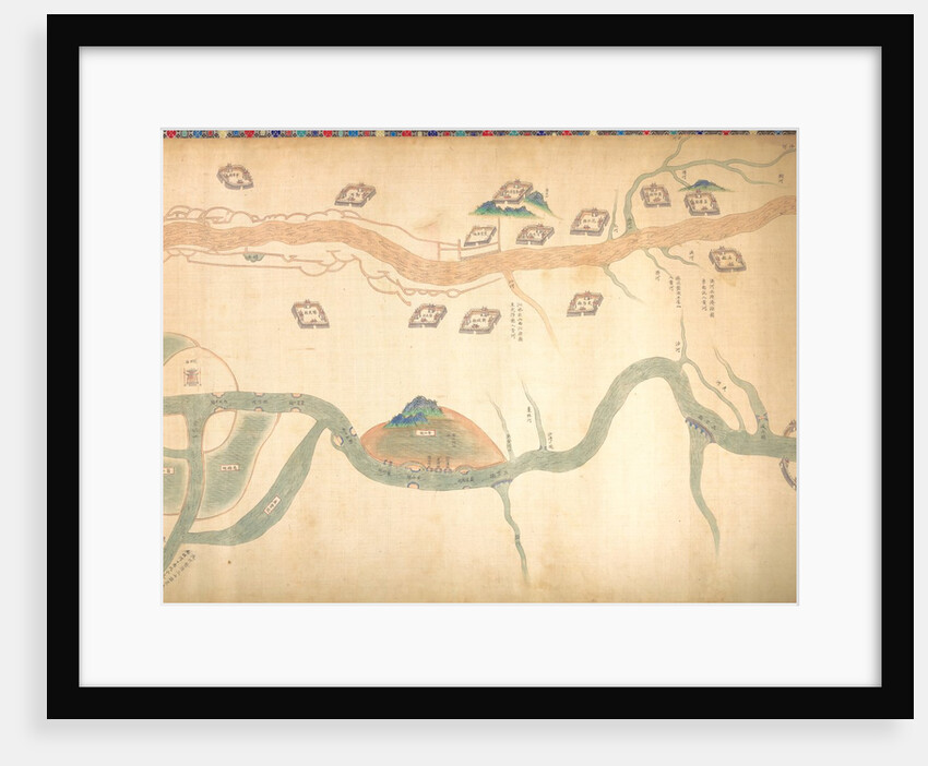 Map of the Grand Canal from Beijing to the Yangzi River, late 18th or early 19th century by Unknown