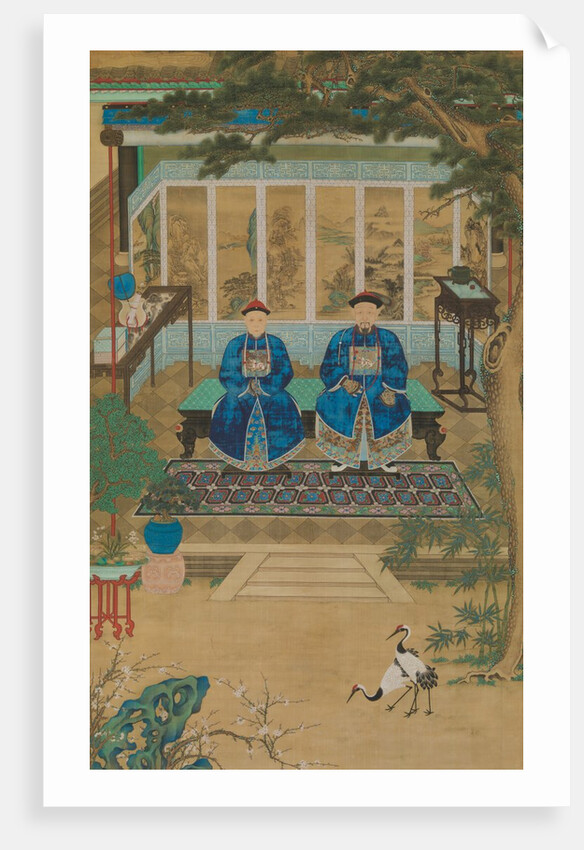 Portrait of an imperial censor and his wife, late 18th-early 19th century by Unknown