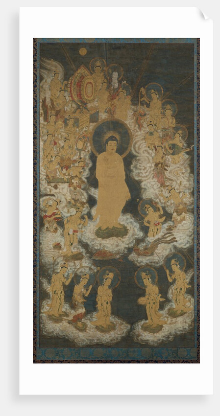 Welcoming Descent of Amida and Bodhisattvas, late 14th century by Unknown