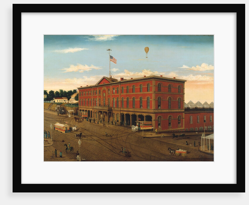 The Third Avenue Railroad Depot, ca. 1859-60 by William H Schenck