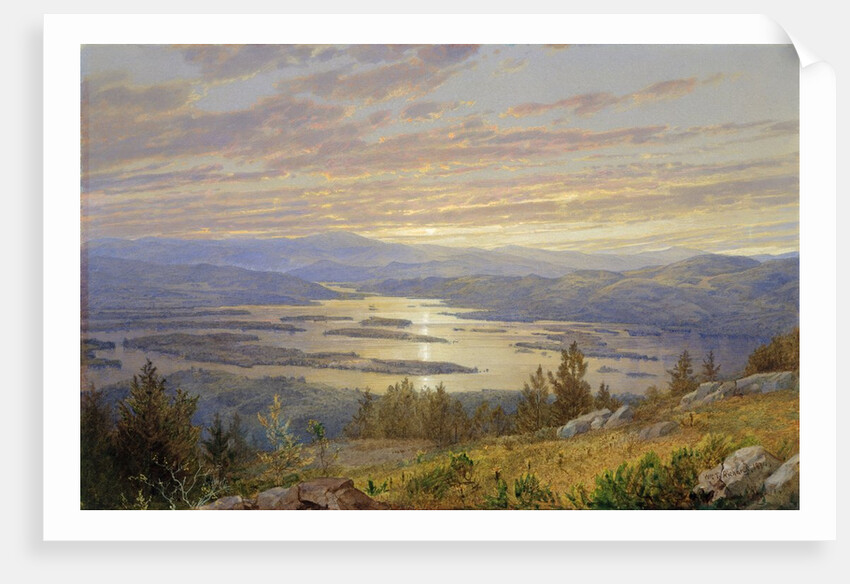 Lake Squam from Red Hill, 1874 by William Trost Richards
