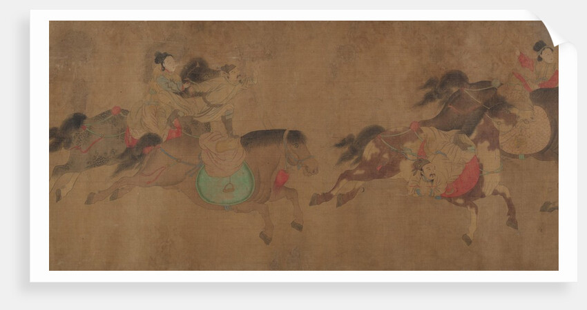 Horsemanship demonstration, 19th century by Zhao Yong