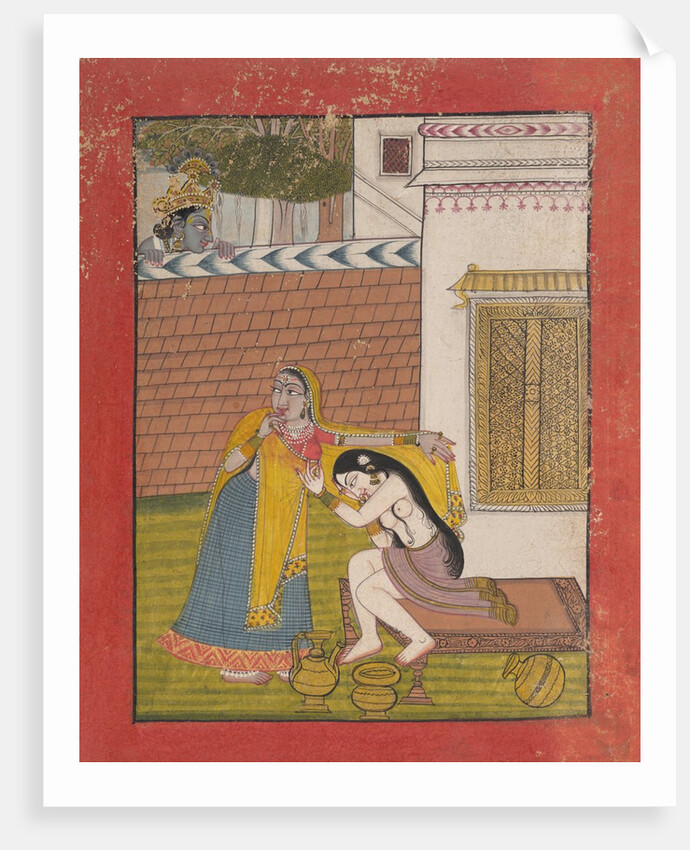Krishna Spying on Radha, ca. 1780-90 by Unknown