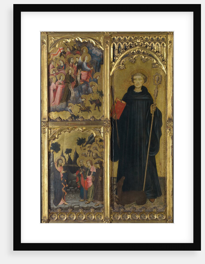 Saint Giles with Christ Triumphant over Satan and the Mission of the Apostles, ca. 1408 by Miguel Alcaniz