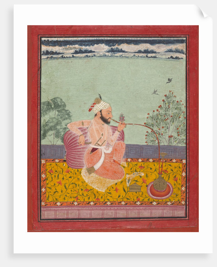 A Raja Smoking a Hookah, ca. 1690-1710 by Unknown