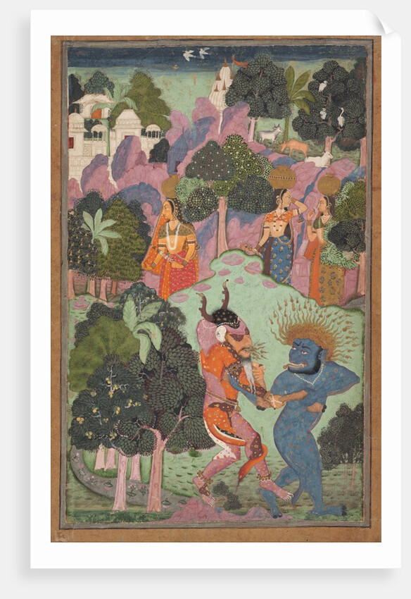 Demons Fighting Over an Animal Limb, late 17th century by Unknown