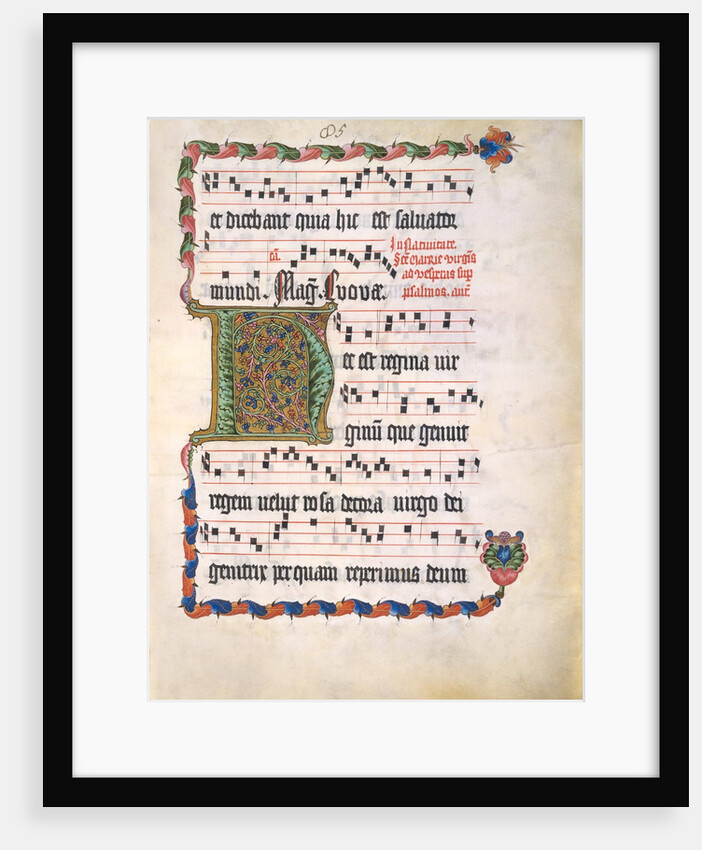 Manuscript Leaf with Initial H, from an Antiphonary, second quarter 15th century by Unknown