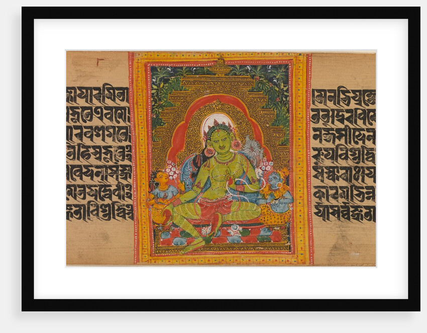 Green Tara… Manuscript, early 12th century by Unknown