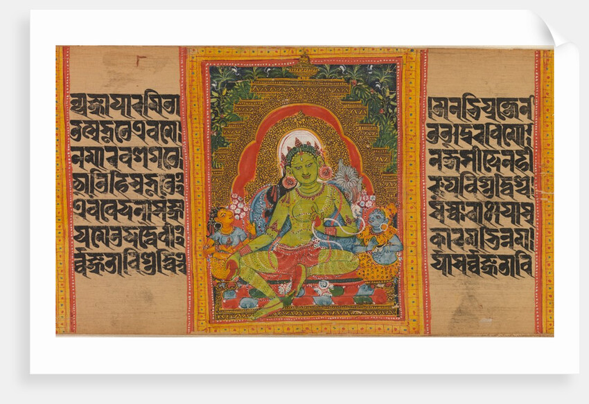 Green Tara… Manuscript, early 12th century by Unknown